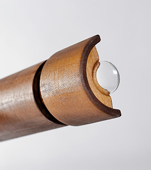 Telescopio galileiano in sezione
